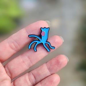 Coraline pin embellishments squid toy