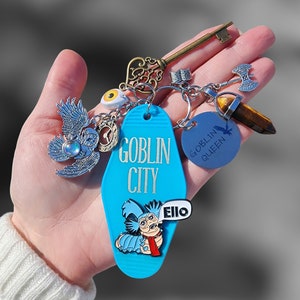Laberinto, Ciudad Goblin, Gusano Ello, llavero estilo hotel vintage