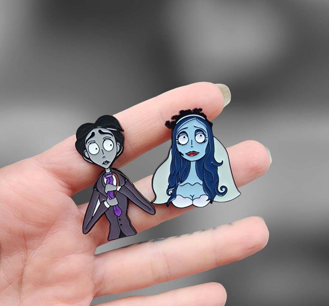 Corpse Bride Push Back Pin Embellishments Etsy