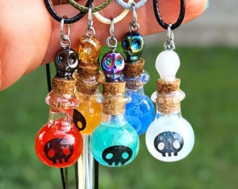 Poison bottle necklace