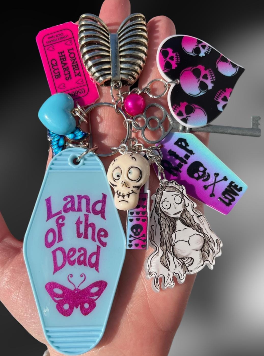 Key to the Land of the Dead, Corpse Bride Vintage Hotel Keychain - Etsy