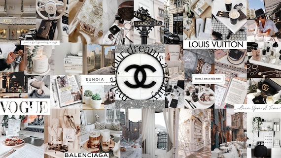 Download Luxury Meets Desktop with a Louis Vuitton Style Wallpaper
