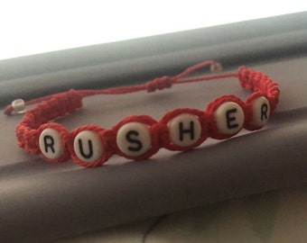 Big time rush customized adjustable bracelet