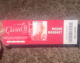 Megan Moroney CLOUD 9 concert memory ticket