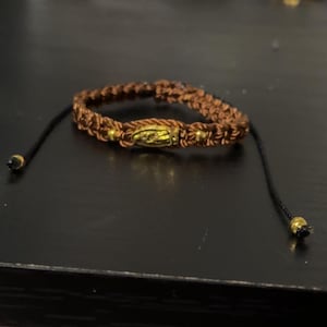 Brown Virgin Mary pulsera/bracelet