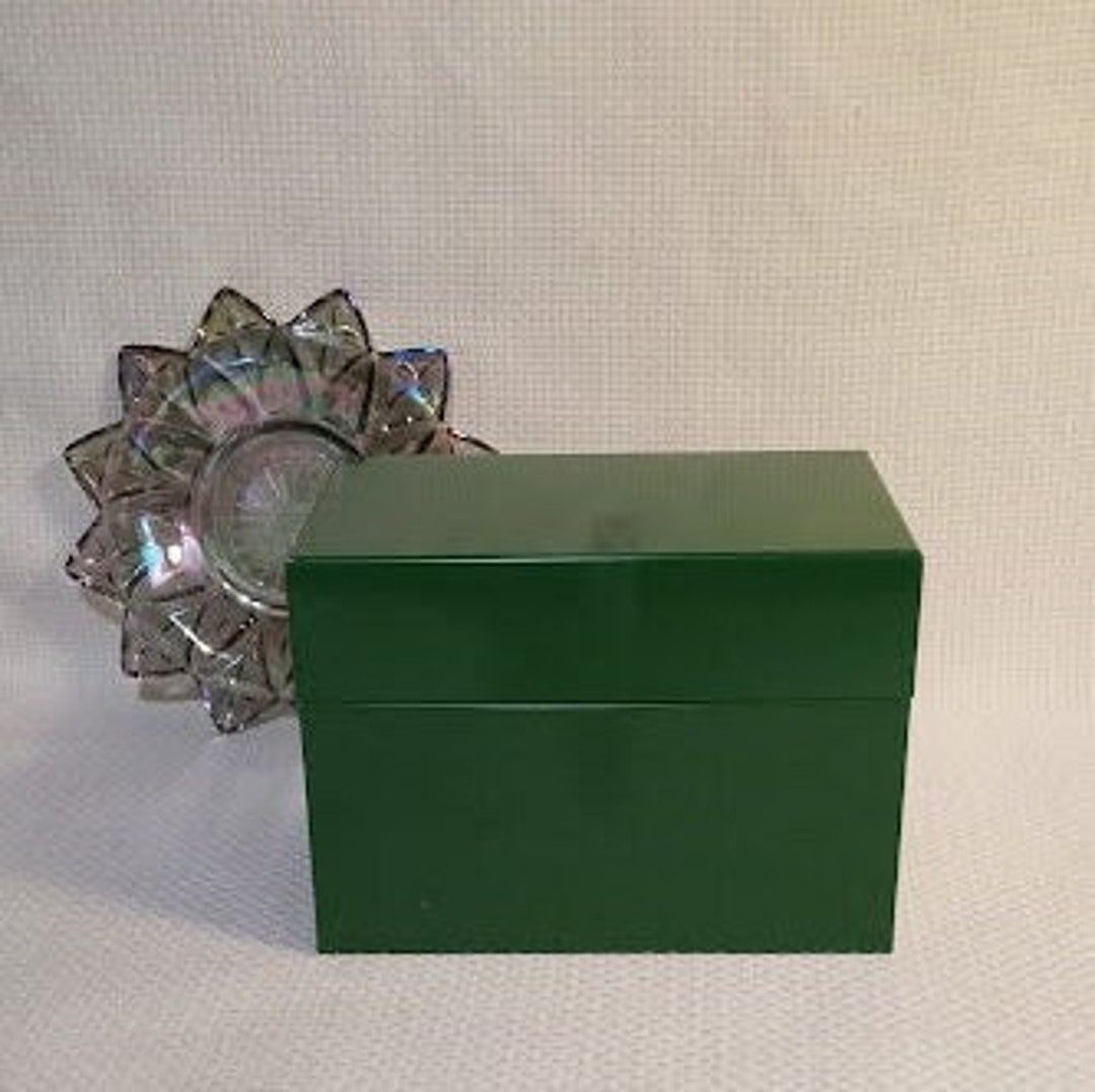 1960s Metal Recipe Box W/ Recipe Cards A to Z MADE IN USA Etsy