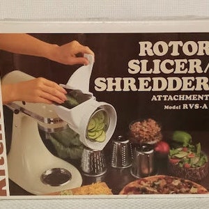 Kitchenaid Rotor Vegetable Slicer Model RVS-A & White Dough Hook