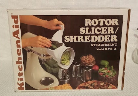 Kitchenaid Rotor Vegetable Slicer Model RVS-A & White Dough Hook