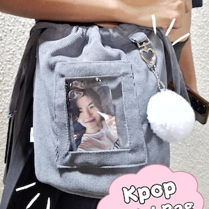 Kpop ästhetisches Cord crossbag Geschenk für Kpop-Fan