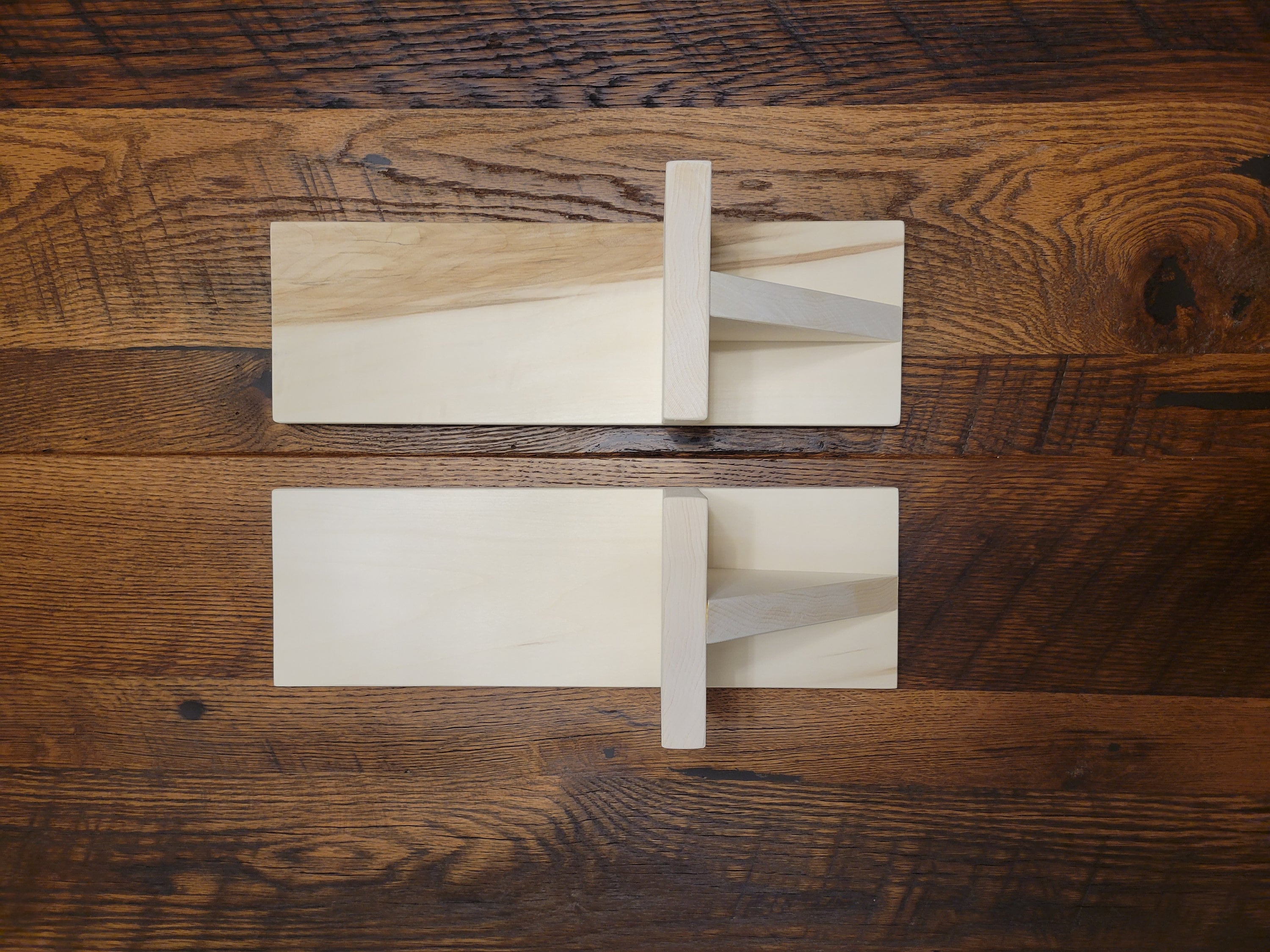 Set of 2 Wooden Candle Holder, Sconce, Shelf, Wall Mounted Command Strip Installation Etsy