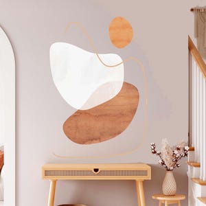 Boho Circle Decal - Removable Wall Stickers - Japandi Nursery Decor, Kids Room Wall Art, Unique Birthday Gift, New Home Gift For Her