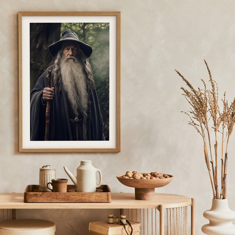 NEW Gandalf Lord of the Rings Digital Lotr Wall Art Print Digital