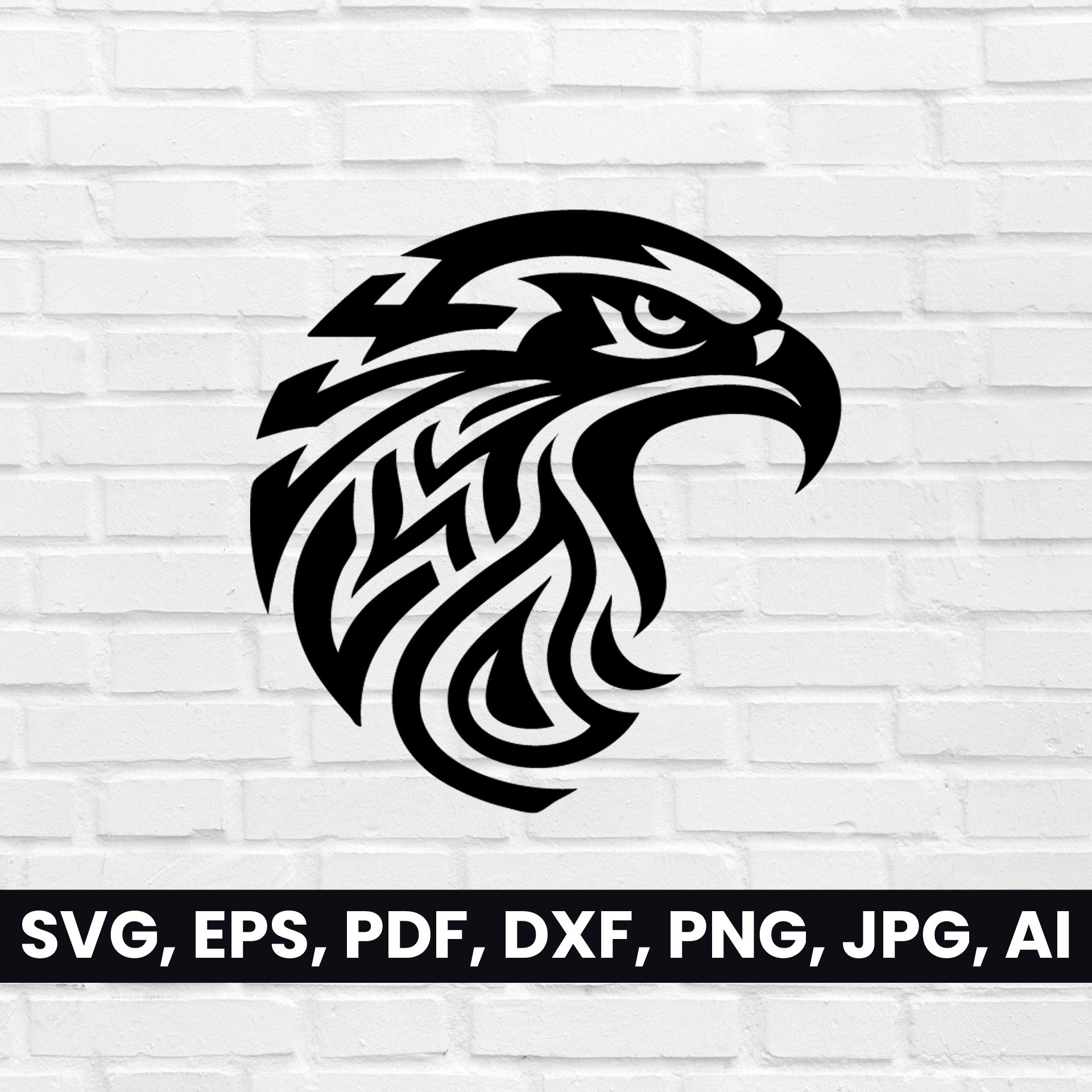 Stammes- Adlerkopf Silhouette, Adler-Gesicht SVG, Pdf, Dxf, Png, Clipart,  Vogel Adler Logo Vektor, T-Shirt Cricut, Digital Falke Schwarz \u0026 Weiß -  Etsy Österreich, image size:1920x1920