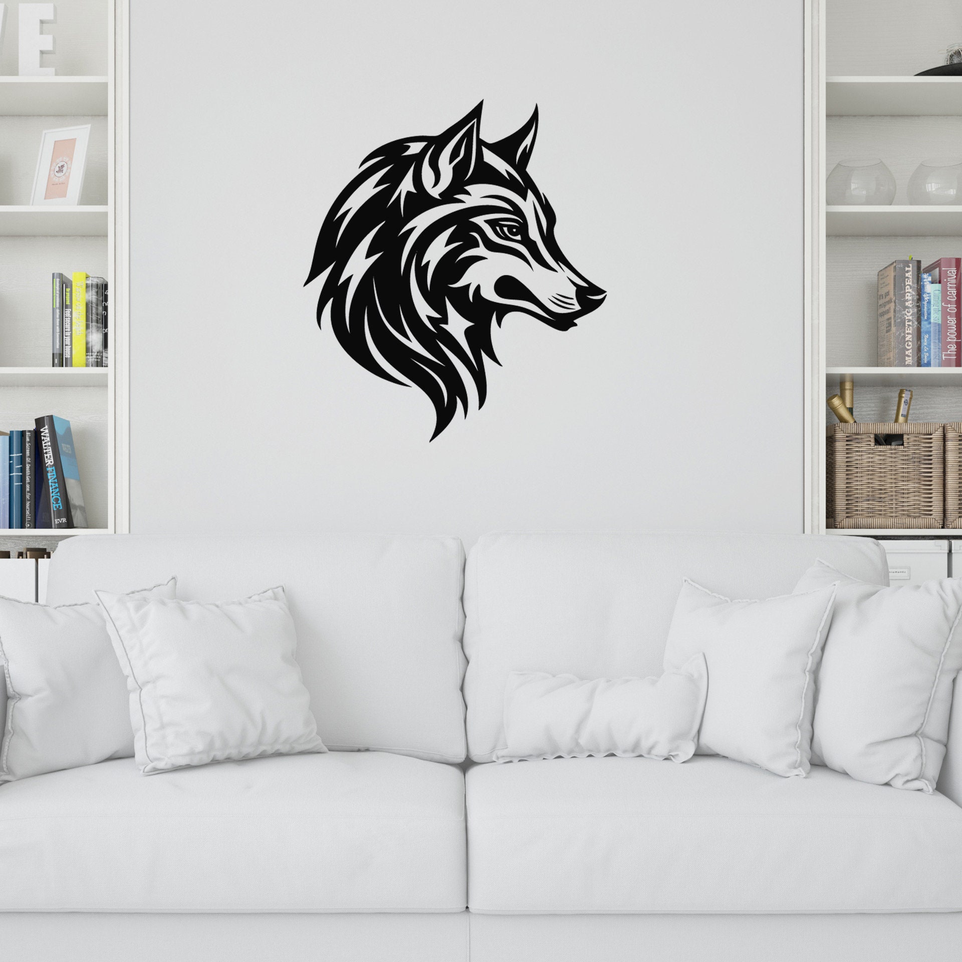 Wolf Head Silhouette Wolf Face SVG Pdf Dxf Png Wolf - Etsy