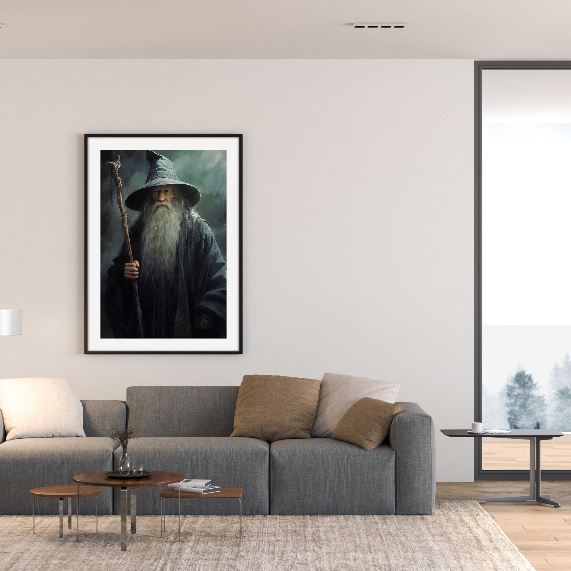NEW Gandalf Lord of the Rings Digital Lotr Wall Art Print Digital