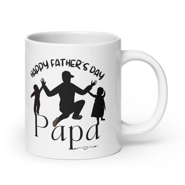 Papa Mug, father gift, gift for him, fathers day, fathers day gift, World's Best Dad, daddy mug, best papa drinking mug