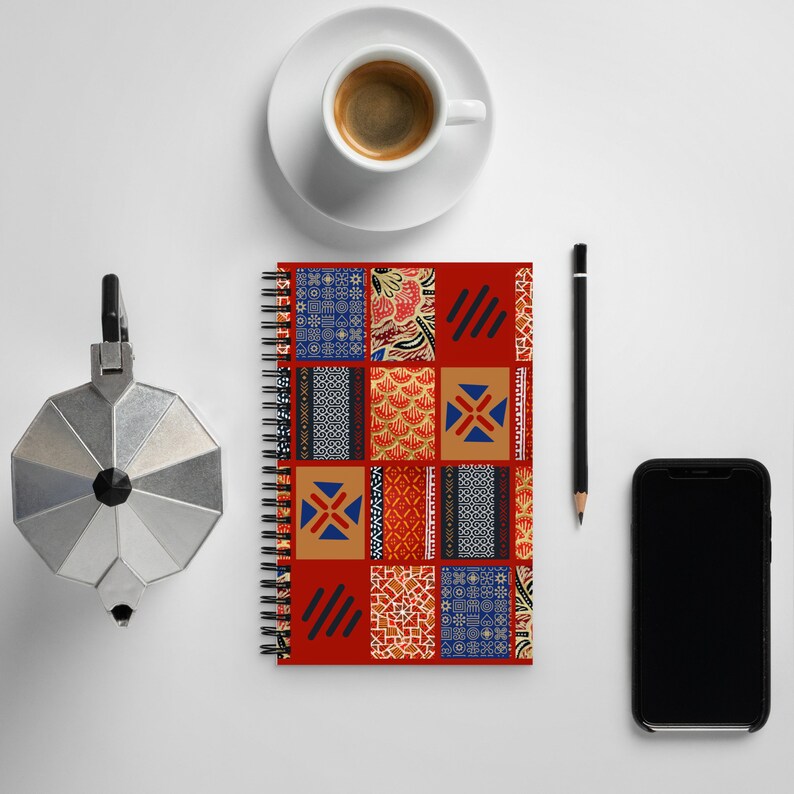 African Ethnic Spiral Notebook - Etsy