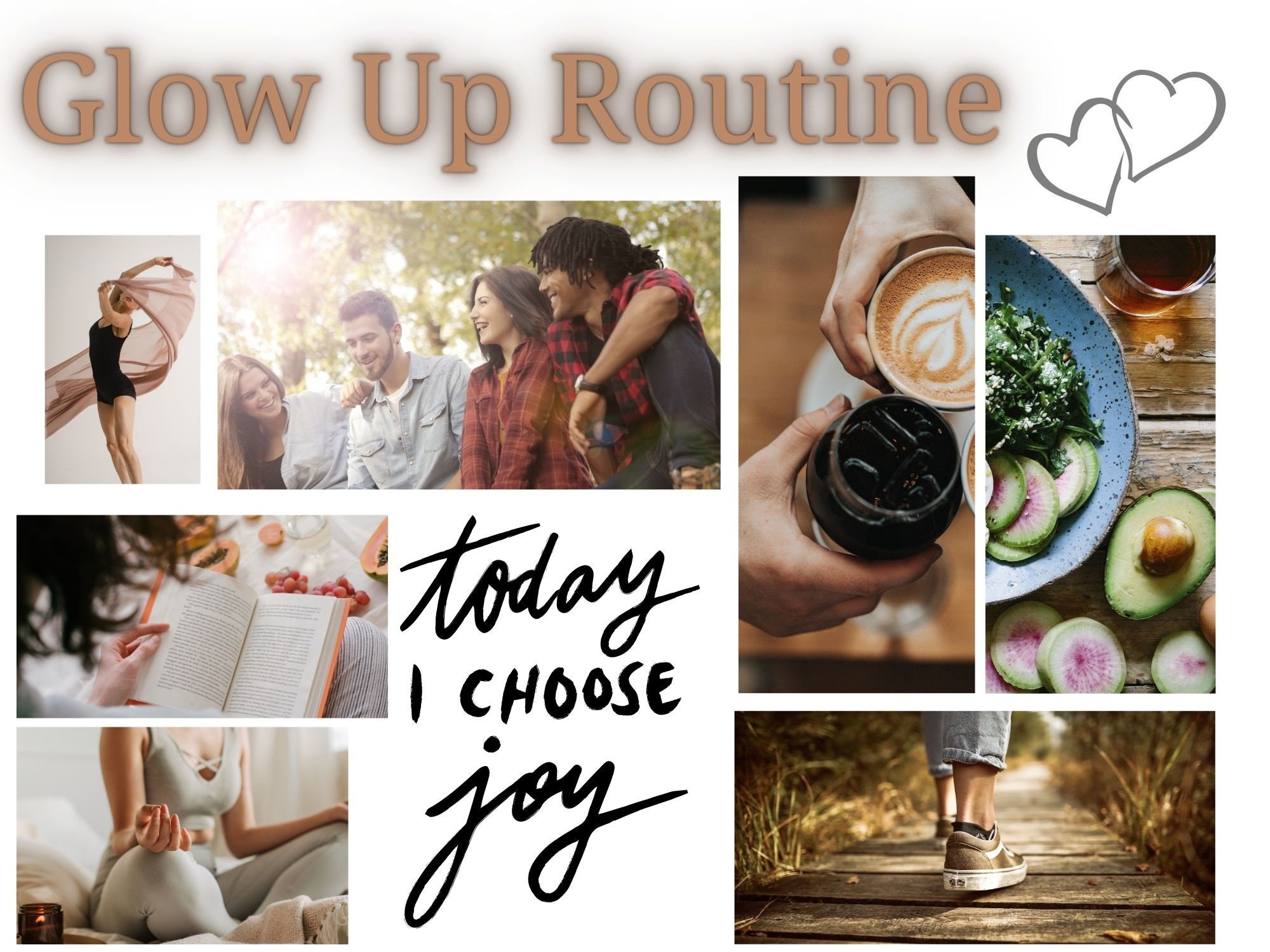 Glow up Routine Visual Digital Print. Choose Joy. Adult - Etsy