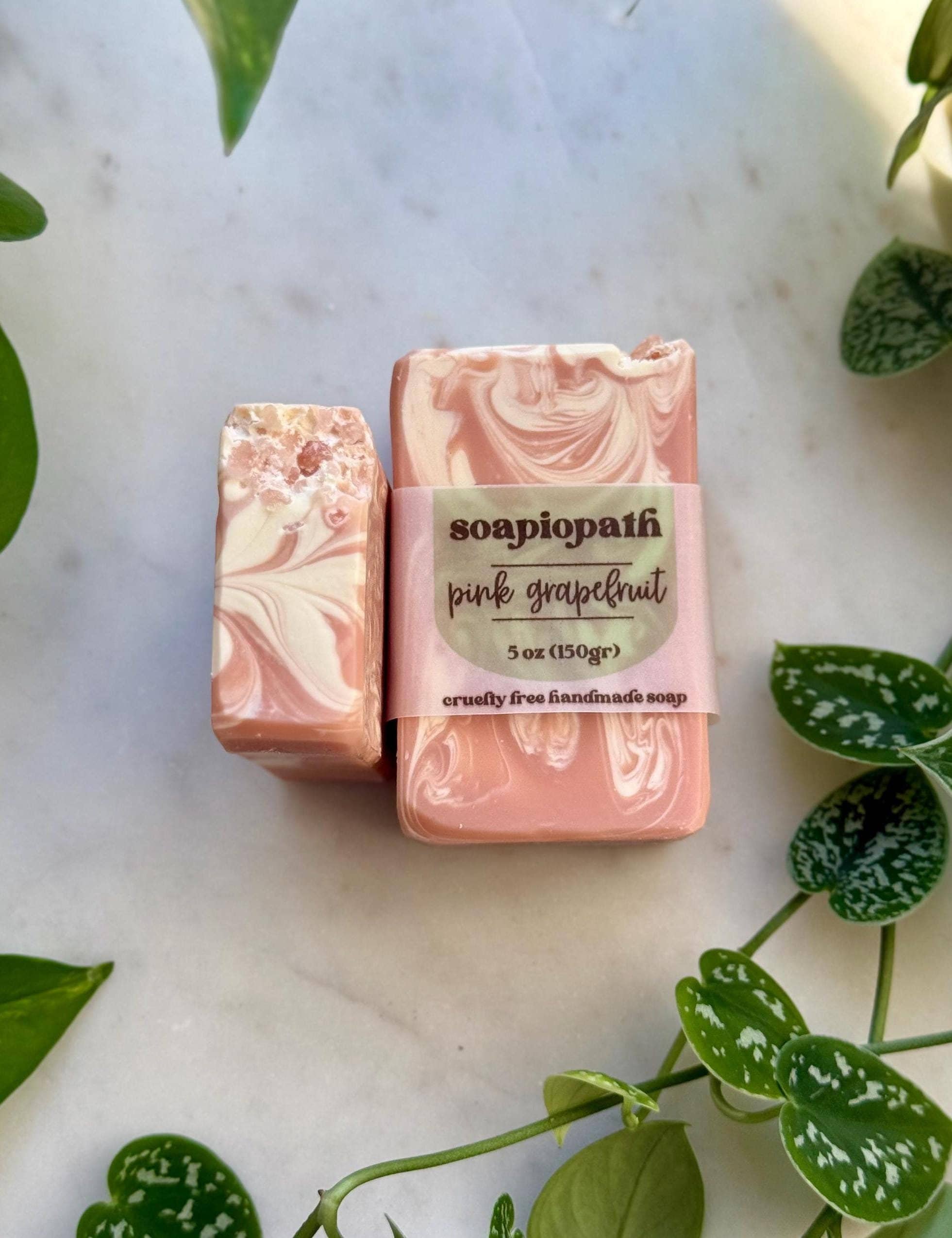 Pink Grapefruit handcrafted soap | 5.5 oz
