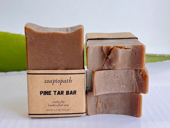 Handcrafted Aloe Vera & Pine Tar Soap, Unscented, 4.5 Oz. 