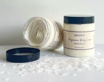 Magnesium Cream 8 Oz./lotion/soothing Body Lotion/whipped Magnesium
