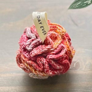Handmade bath pouf | 100% cotton