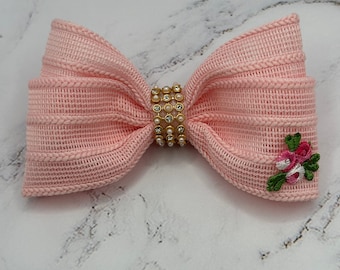Light Pink Delicate Hair Bow for Girls
