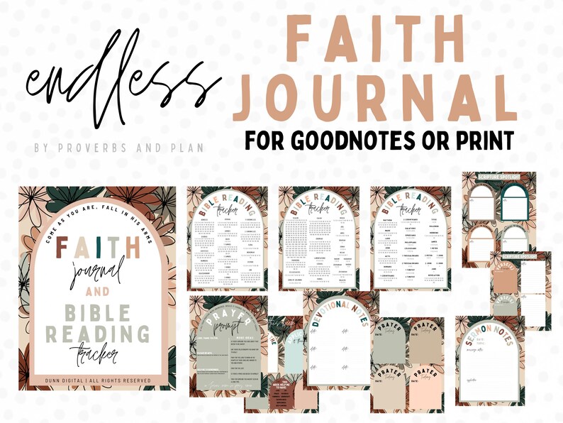 Bible Journal Download, Goodnotes Bible Journal, Goodnotes Template, Digital Bible Journal
