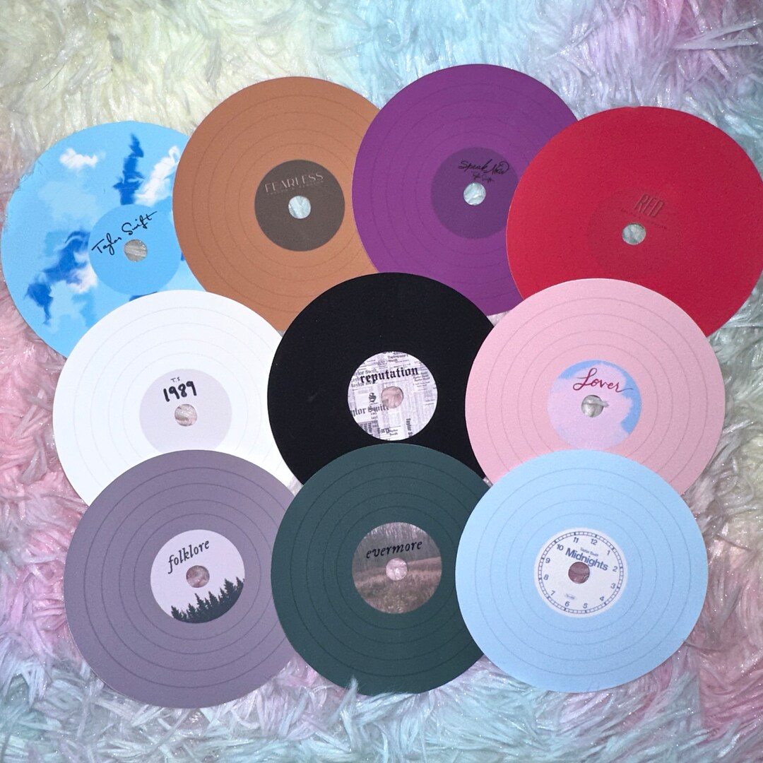 Taylor Swift Albums Vinyl Record Stickers Etsy
