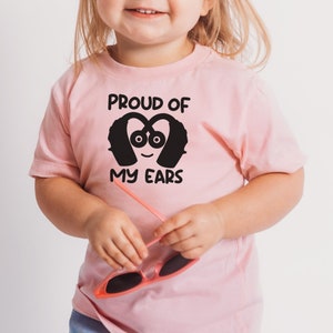 Kids Hearing Aid Shirt, Toddler Hearing Loss Tshirt, Hard of Hearing Shirt, Proud of My Ears Shirt, Deaf Shirt