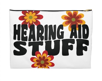 Hearing Aid Accessory Holder Hard of Hearing Gift Hearing Aids Bag Hearing Aid Case Hearing Impaired Deaf Gift Hearing Aid Holder