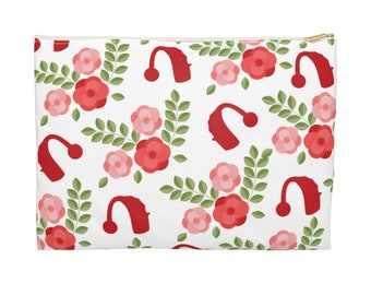 Hearing Aid Accessories Bag, Travel Case for Hearing Aid Users, Hard of Hearing Gift, Hearing Aid Storage, Hearing Aid Holder