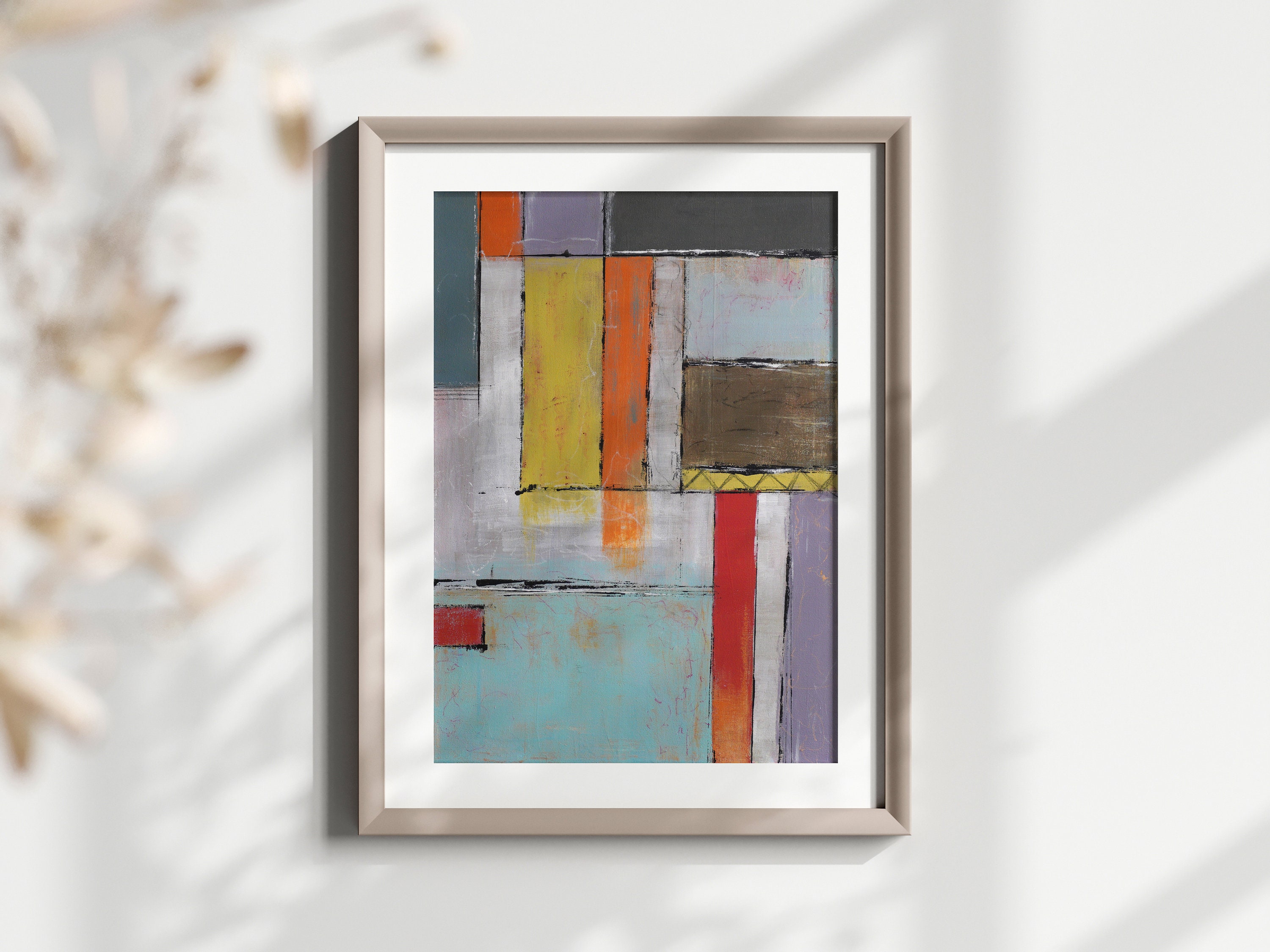 Modern Abstract Contemporary Printable Wall Art Expressionism Art Decor