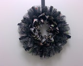 Spider web candle ring mini wreath