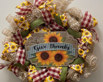 Give Thanks sunflower