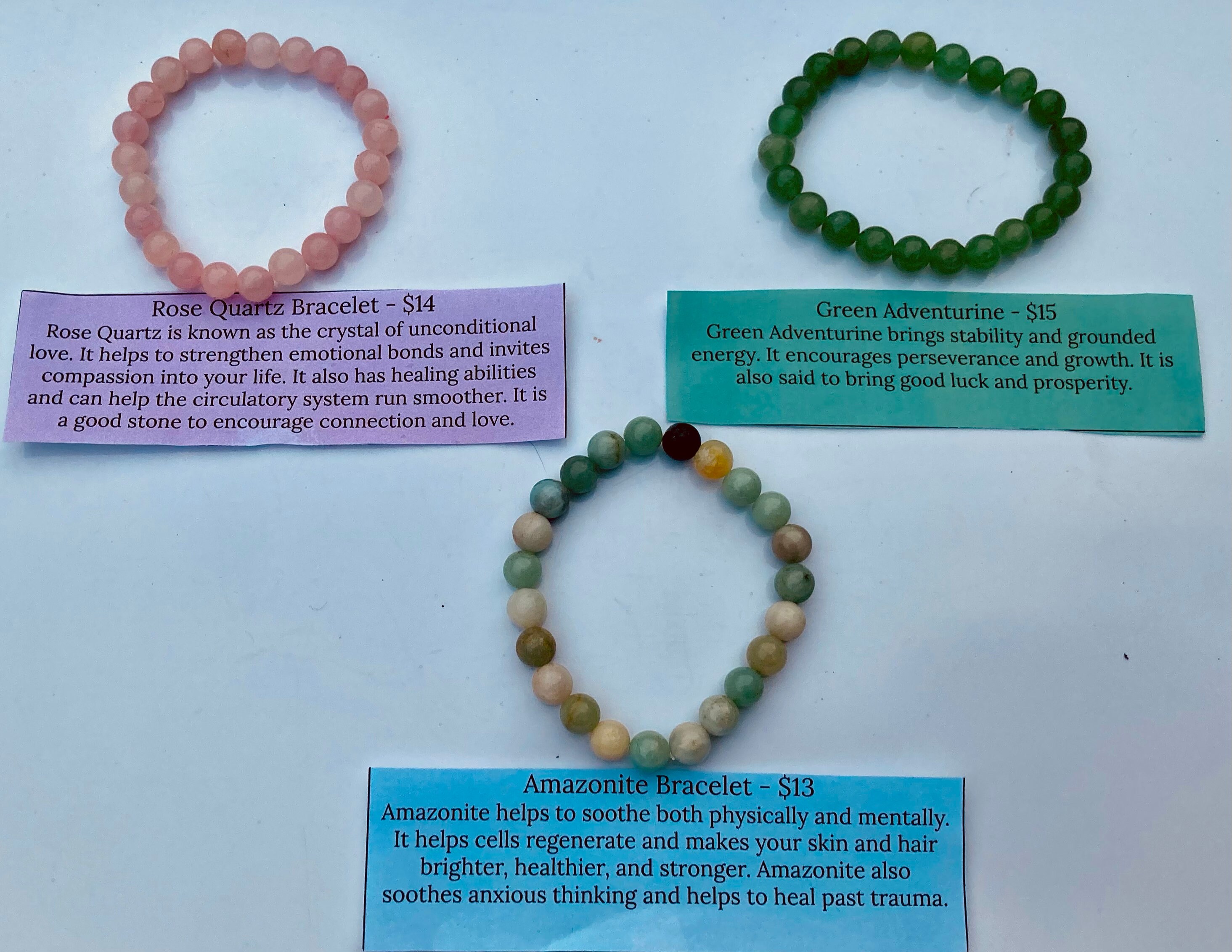 Handmade Gemstone Bracelets Etsy