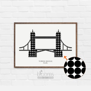Minimalist Art Print Trending Wall Art Digital Printable Tower Bridge Minimalist Art Printable Circle Art Digital Printable Download #CA1