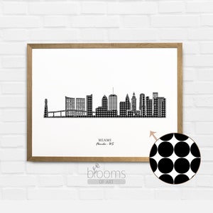 Miami Wall Art Travel Wall Art Miami Florida Living Room Decor Art Minimalist Printable Art Digital Download #CA26