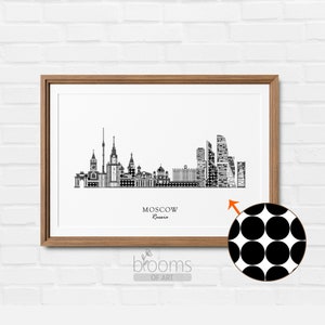 Moscow Digital Art Print Moscow Digital Poster Moscow Wall Art Moscow Travel Art Print Wall Decor Travel Art Moscow INSTANT DOWNLOAD CA21