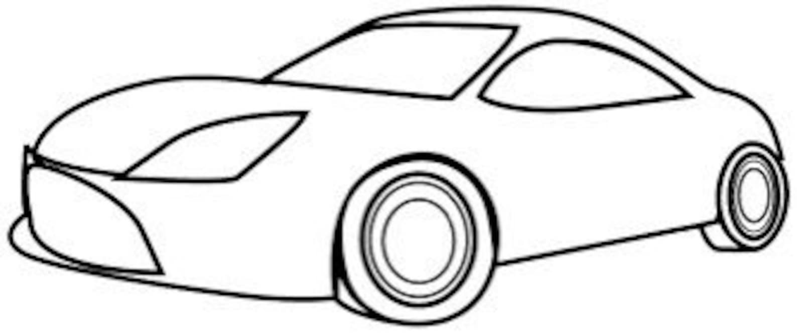 Cars, Bus, Sports Car Printable Colouring Page - Etsy