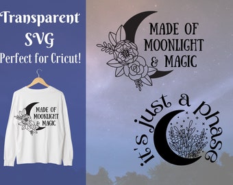 Moon SVGs - Just a Phase + Magic & Moonlight Files!