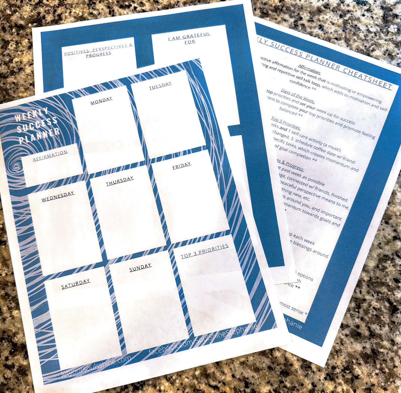 Weekly Success Planner - Etsy