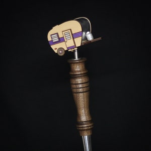 Beer Tap Handle: Retro Wheels - Purple