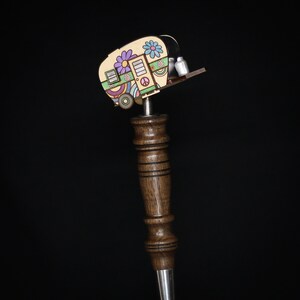 Beer Tap Handle: Hippie Dreaming Retro Wheels - Green