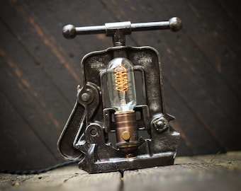 Vintage Edison Desk Lamp: Vintage Pipe Clamp