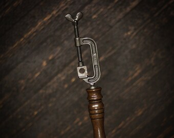 Beer Tap Handle: Vintage C-clamp with Nut