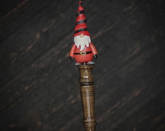 Beer Tap Handle: Festive Santa Gnome III