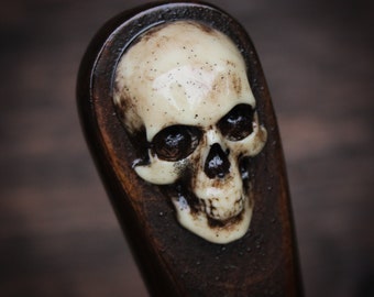 Beer Tap Handle: Resin Skull Shorty