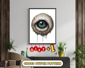 The Eye of Halloween - Cross Stitch Pattern