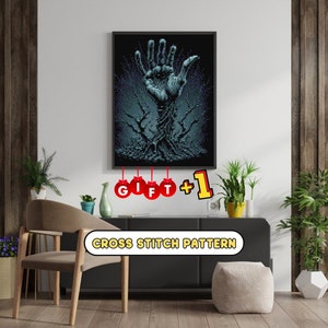 The Hand of Halloween - Cross Stitch Pattern